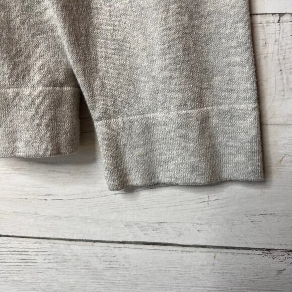 J Crew Factory Sweater Womens Size XXL Gray 100% Cotton Embroidered Hearts - Picture 6 of 16